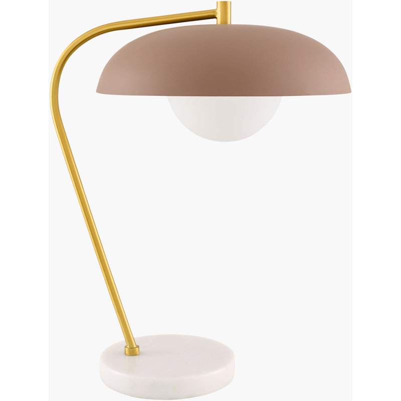 Lampe de table Barrile Farmington, Blanc, Taupe