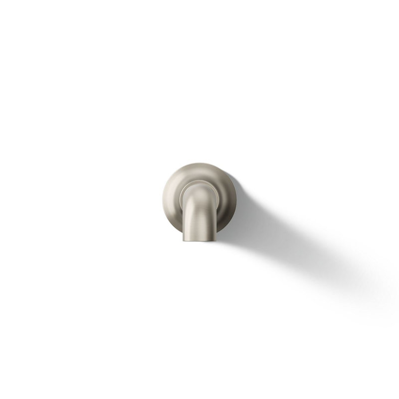 Tone Wall-Mount Non-Diverter Bath Spout, Vibrant Brushed Nickel