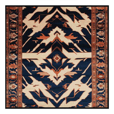 Tapis persan gris lavable à la machine