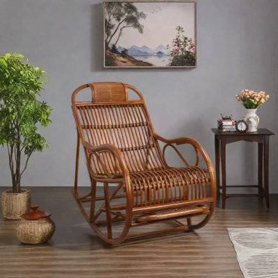 Exquisite handmade rattan rocking chair