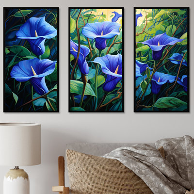 Purple Morning Glory Blossom Burst I - Morning Glory Wall Art