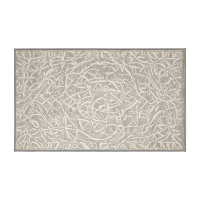 Machine Washable Gray Area Rug