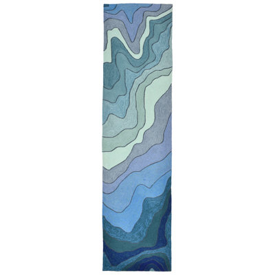 Vandenbosch Hand Tufted Abstract Indoor / Outdoor Rug