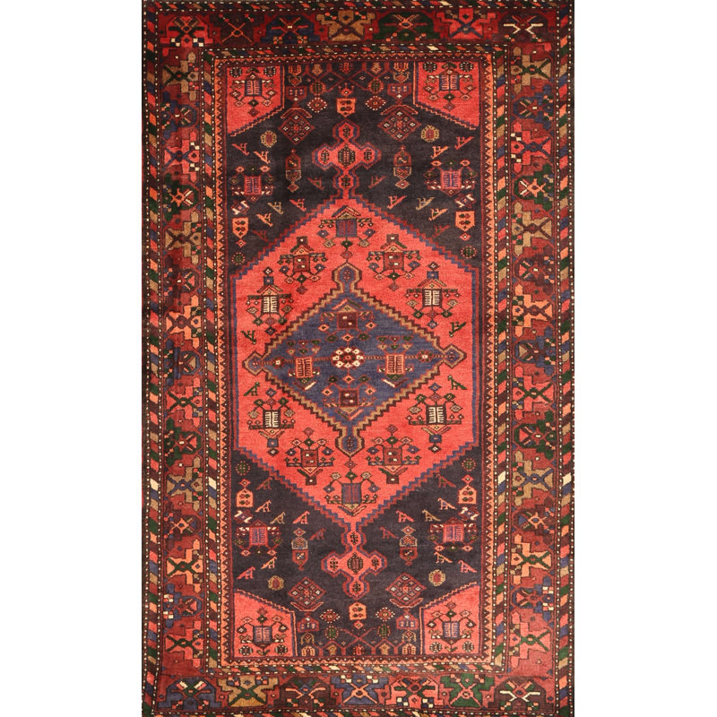 Tapis oriental oriental / noir / crème, Rectangle 7 pi x 9 pi