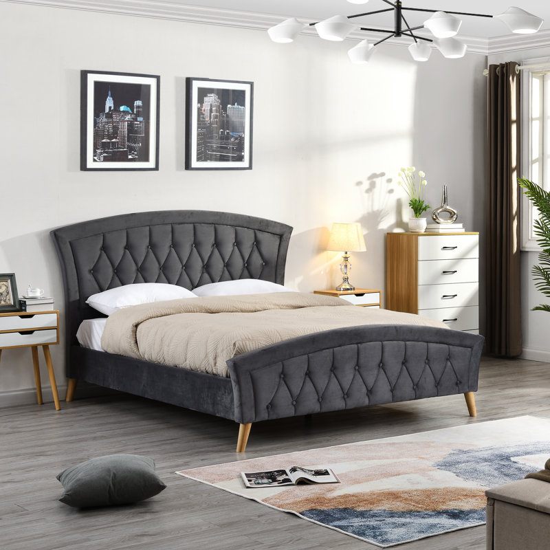 Beaumont Upholstered Bed Frame, Doulble (4'6)