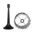 Crystal Lattice Radiance Table Lamp - Matte Black & Clear Crystal - Set of 2