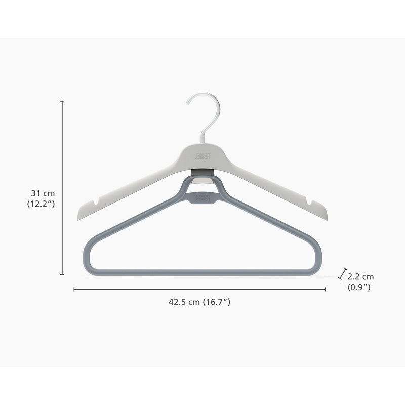 Joseph Joseph Orderly Long Garment Hangers, 4 Pack