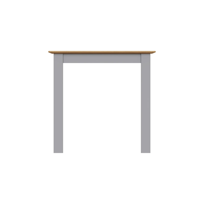Daris 80cm Square Dining Table. Solid Oak., Grey
