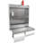 Aluminum Work Station Storage Cabinet With Flip-Out Work Tray And Paper Towel Rack Organizer For Garage, Shop, And Enclosed Trailers