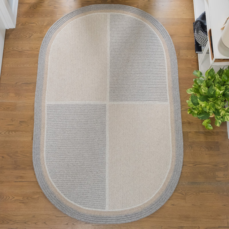 Tapis oval en fibres naturelles, Ovale 7 pi x 9 pi