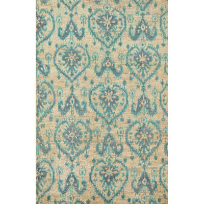 Tapis marocain à motif oriental géométrique noué à la main 5 x 8