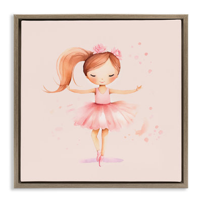 Petite fille danseuse, art mural encadré par Andrea Haase