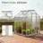 6' L X 6' W Walk-In Polycarbonate Greenhouse With Durable Aluminum Frame And Adjustable Roof Vent