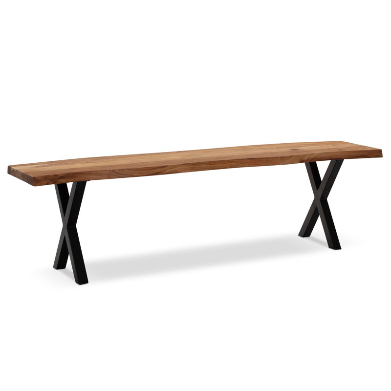 Grantsburg Wood Bench, 45cm H x 120cm W x 40cm D