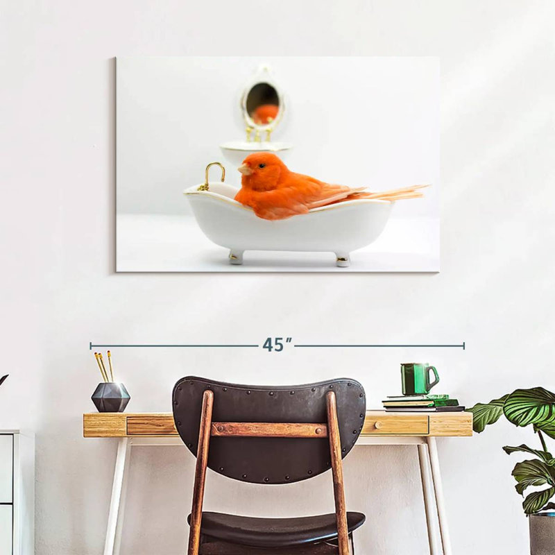 Brampt Bird Bath Time, 26" H x 39" W