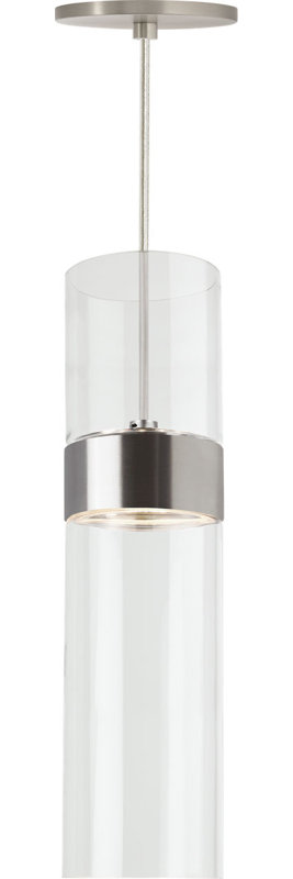 Manette Medium Pendant, Satin Nickel