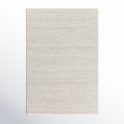 Hintons Geometric Handmade Flatweave Gray Indoor/Outdoor Area Rug