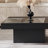 Modern minimalist luxury stone coffee table