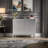 Geometric Two-Door Storage Accent Cabinet