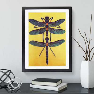Noble Dragonflies - Framed Print