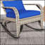 Chaise berçante en osier Adirondack Outsunny-291747492-291747488