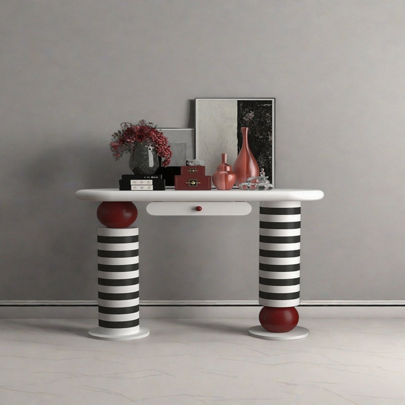 Modern Minimalist Art Design Console Table, 33.46" H x 62.99" W x 11.81" D