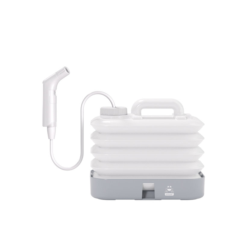 WOWER 10L Portable Bidet Set with 80inches Hose and 2 Pressure Modes for Travel Toilet Sprayer Handheld Shattaf Bidet for Women Men and Baby Personal Hygiene Cleaning/ Postpartum Care Toilet Hiking Camping and RV