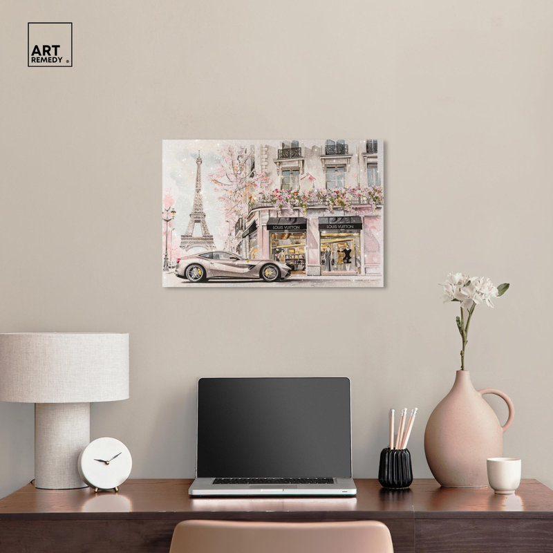 Impression d'art sur toile, magasinage commercial, Toile tendue, H 16 po x l 24 po x P 1,5 po