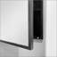 Armoire à pharmacie 26 po x 30 po à fixation murale ou encastrée en métal noir avec miroir