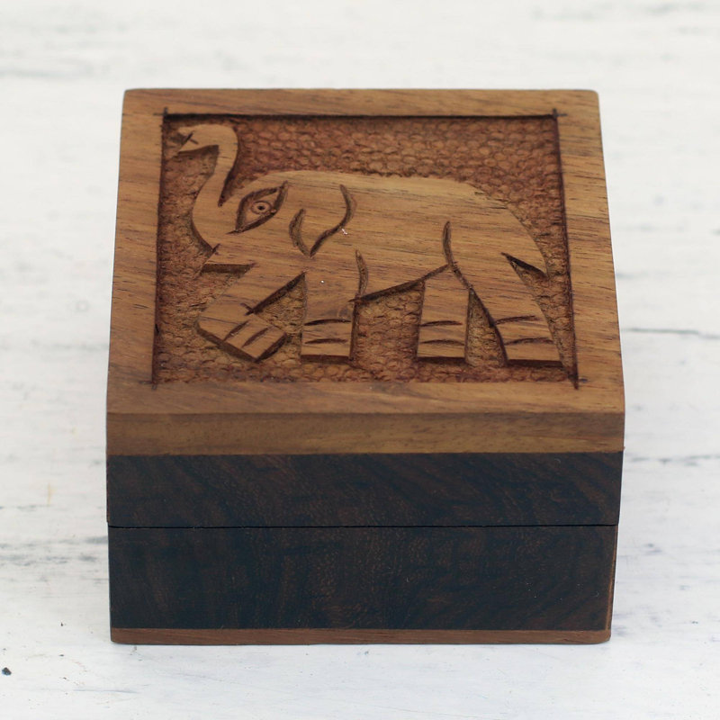 Boîte décorative en bois éléphant Shannondale