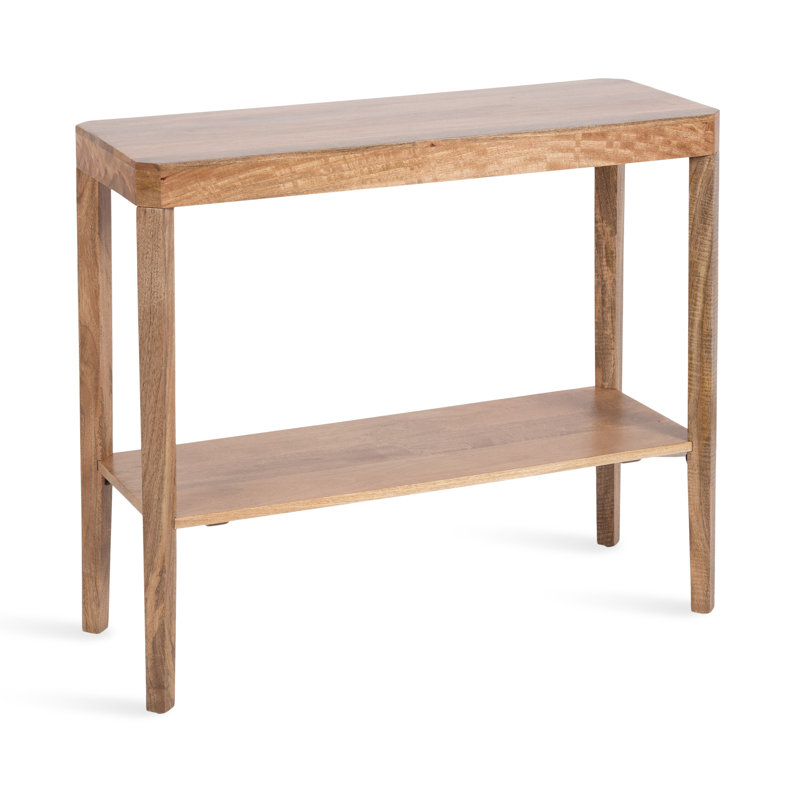 Ardentown Rectangle Entryway Console Table, Natural Wood