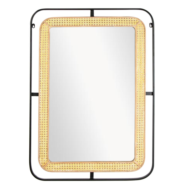 Altero Metal And Glass Rectangle Mirror
