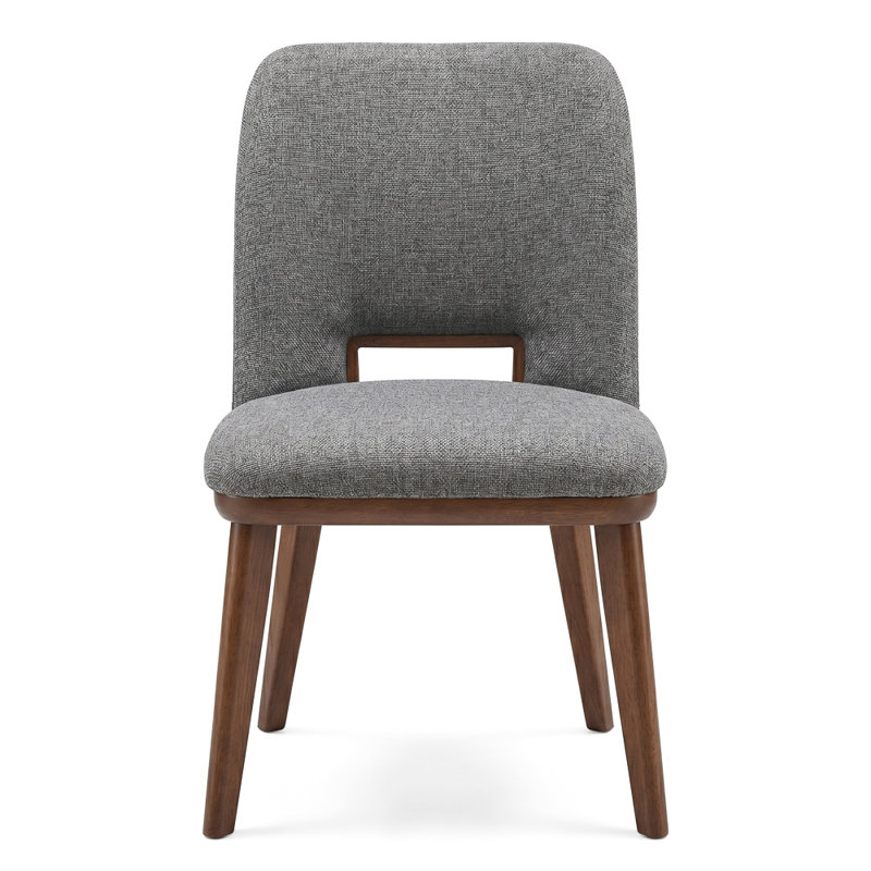 Kyeran 18.7'' H Fabric Upholstered Side Chair, Light Gray