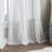 Flounced Curtain Panel, 84-Inch, White