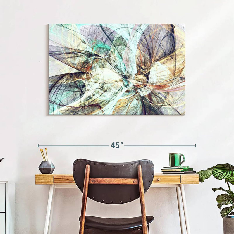 Dynamic Abstract Colors In Abstract Canvas Print, 26" H x 39" W x 1.25" D