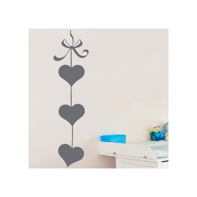 Abstract Non-Wall Damaging Wall Decal, Grey, Medium