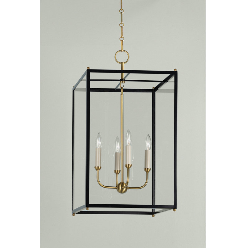 Chaselton 4 - Light Pendant, Clear Glass/Black