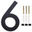 Numéros de maison flottants en acrylique 6 po Modern-93711986-106891756