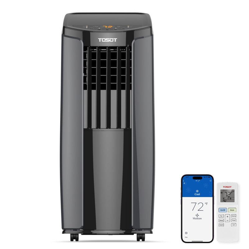 Tosot 10200 BTU Wi-Fi Connected Portable AC with Dehumidifier, Fan, for 400 Square Feet