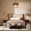 Table Lamp Rialta travertine vintage brass finish incl shade