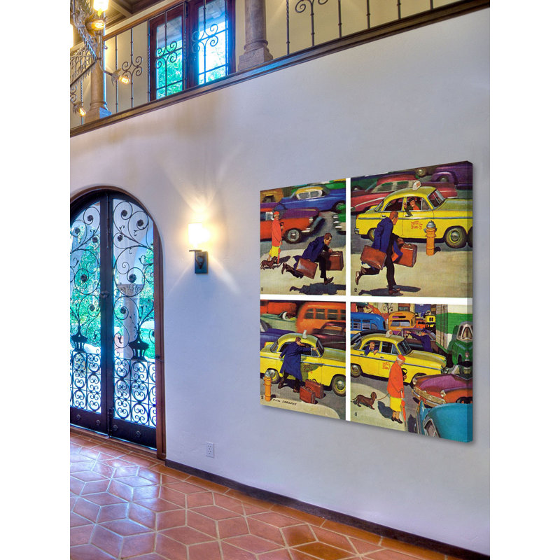 Impression sur toile tendue, "running of time", 40 po x 40 po