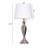 Daloni 59'' Brushed Nickel Traditional Floor & Table Lamp Set
