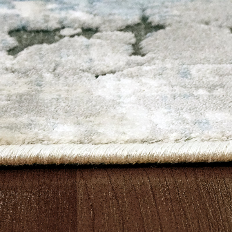 Marcia Viscose Abstract Indoor Rug, Rectangle 6'7" x 9'6"