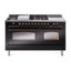 ILVE Nostalgie II 60 Dual Fuel Range, 5 Burners, Griddle, Frenchtop -1514149037-1514149103