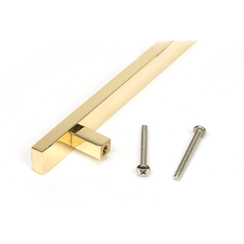 Polished Chrome Scully Pull Handle - Small, Polished Brass, 22.4 cm