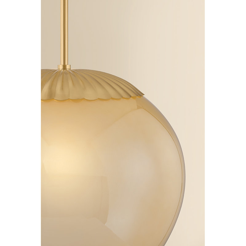 Gilda 1-Light Round Pendant, 15.25