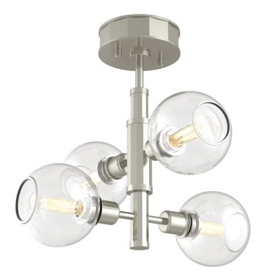 Tavera Glass Semi Flush Mount