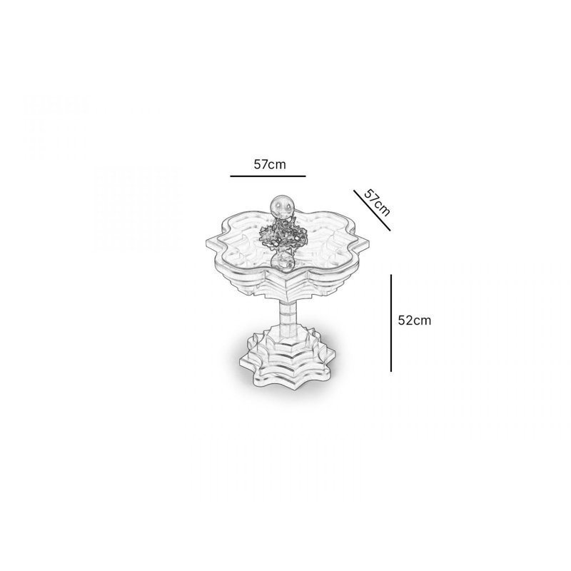 Table de bout en verre