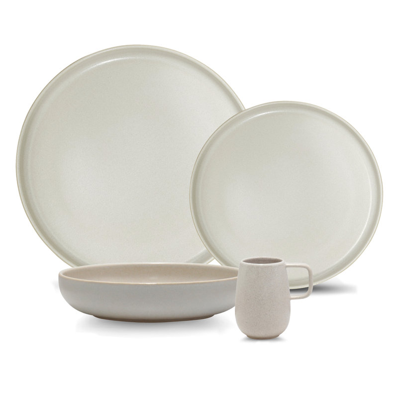 Mesa Ceramics 16Pc Dinnerware Set, White
