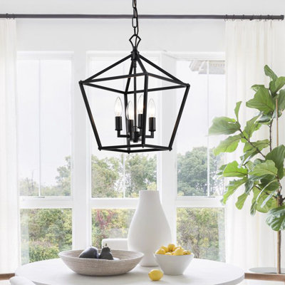 Luminaire suspendu géométrique à 4 lumières Aspen